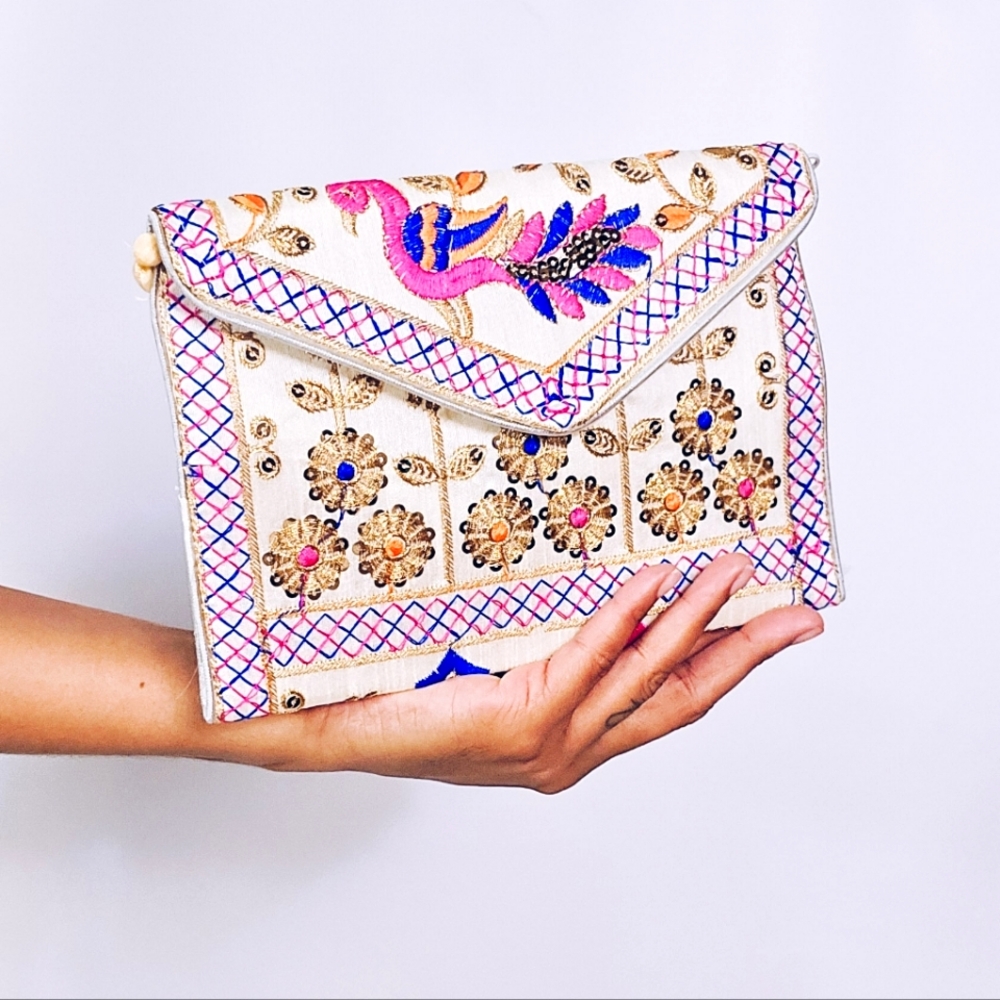 Vintage Embroidered Handbag